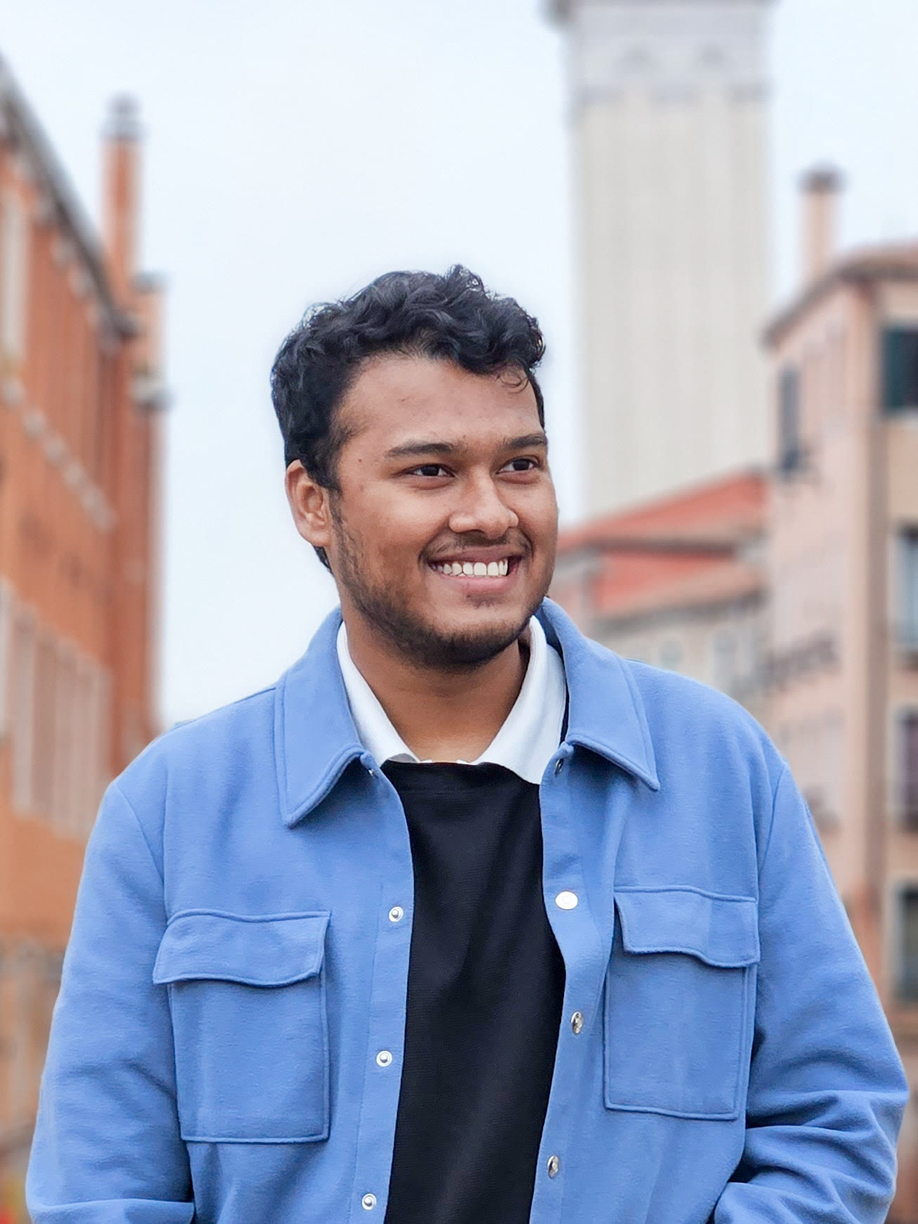 Adnan Abir smiling outdoors